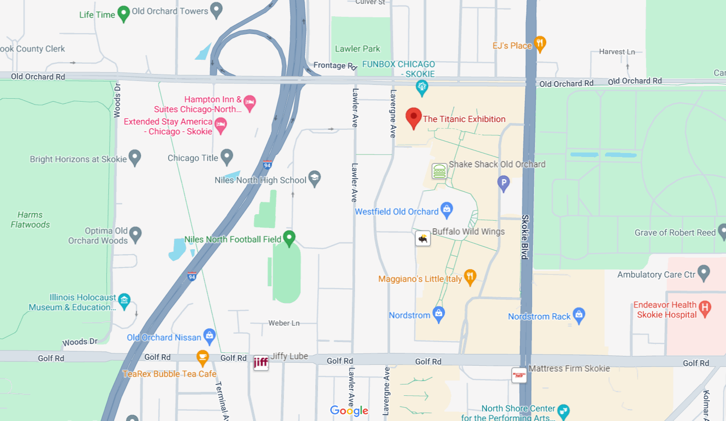 Map of exhibit location